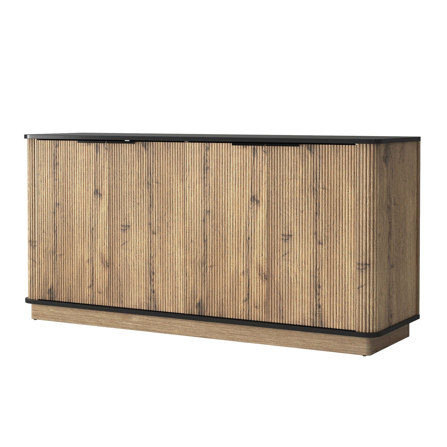 Multi Functional Sideboard, An Ideal Choice For TV And Tableware Storage In Modern Homes - Black Home Essentials