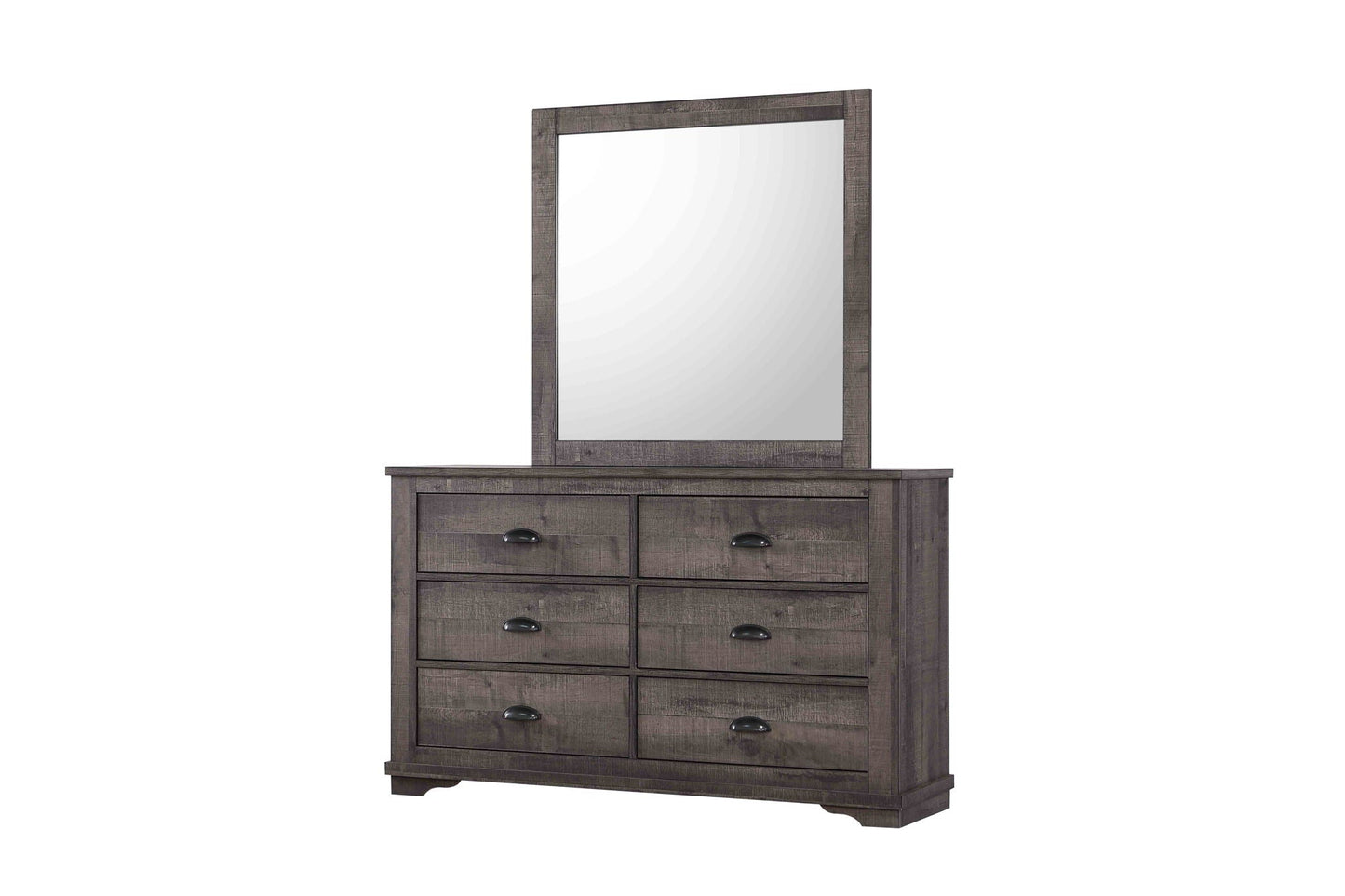 Coralee - Dresser, Mirror Crown Mark