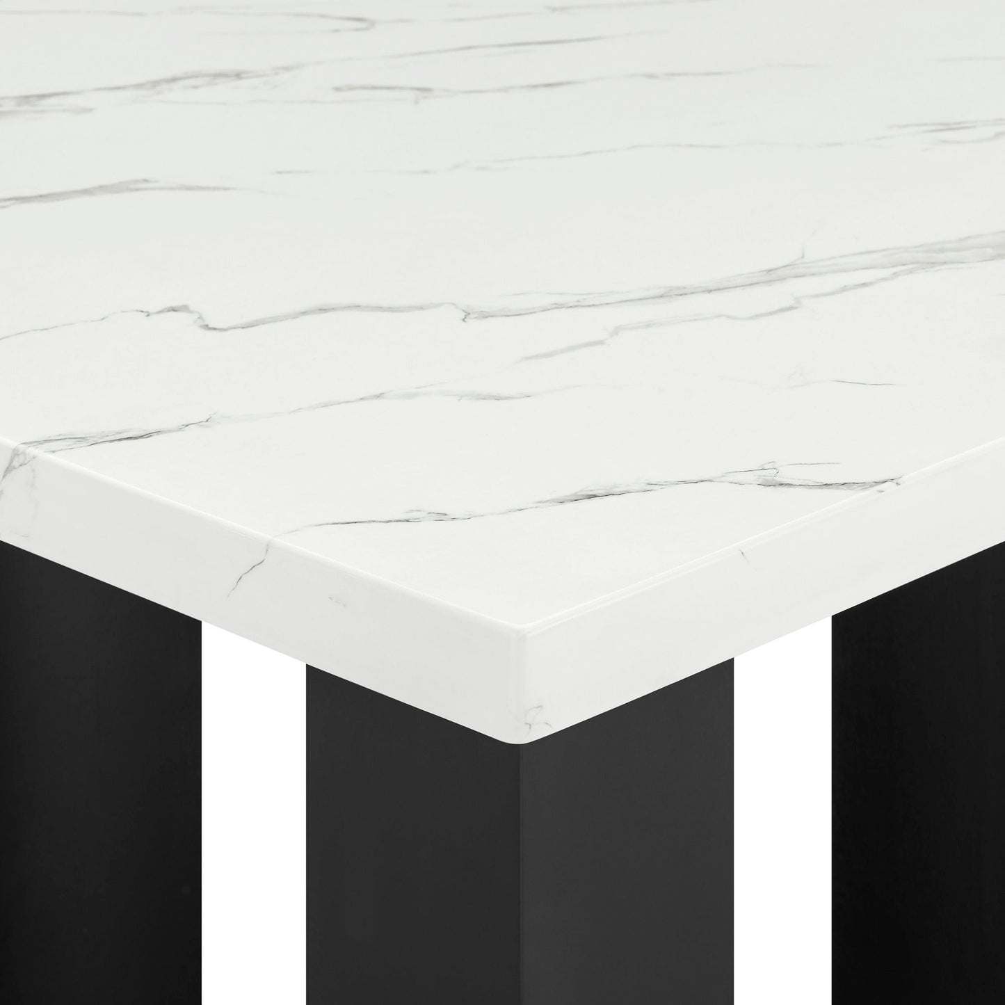 Parkside - Counter Height Table - White / Black Crown Mark
