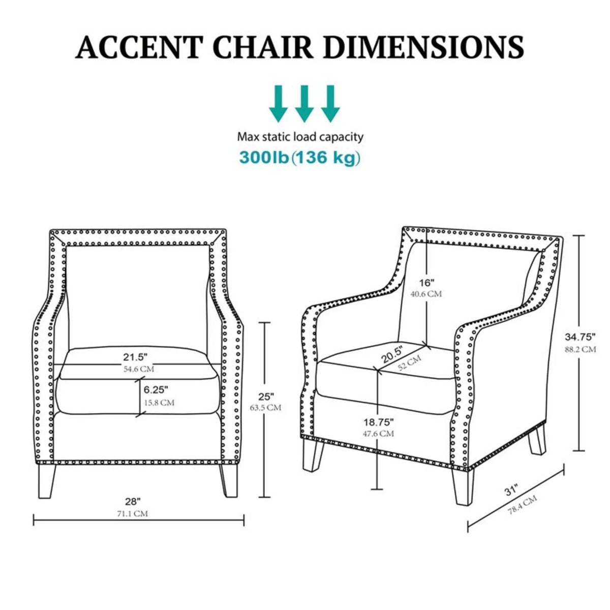 Shasta - Accent Chair With And Nail Buttons - Brown JLA