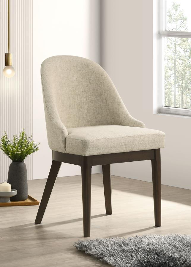 Reseda - Upholstered Dining Side Chair (Set of 2) - Beige Coaster Fine Furniture