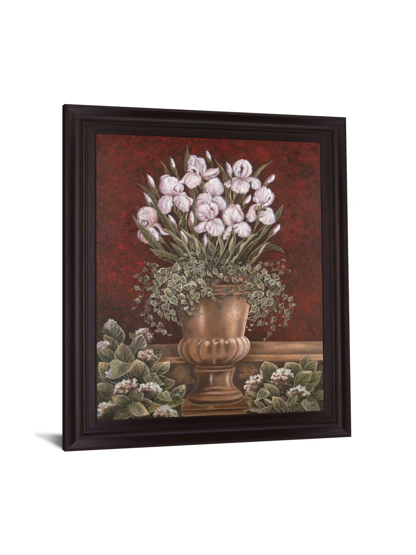 Crimson Iris Bouquet - 28" x 34" Framed Wall Art Classy Art