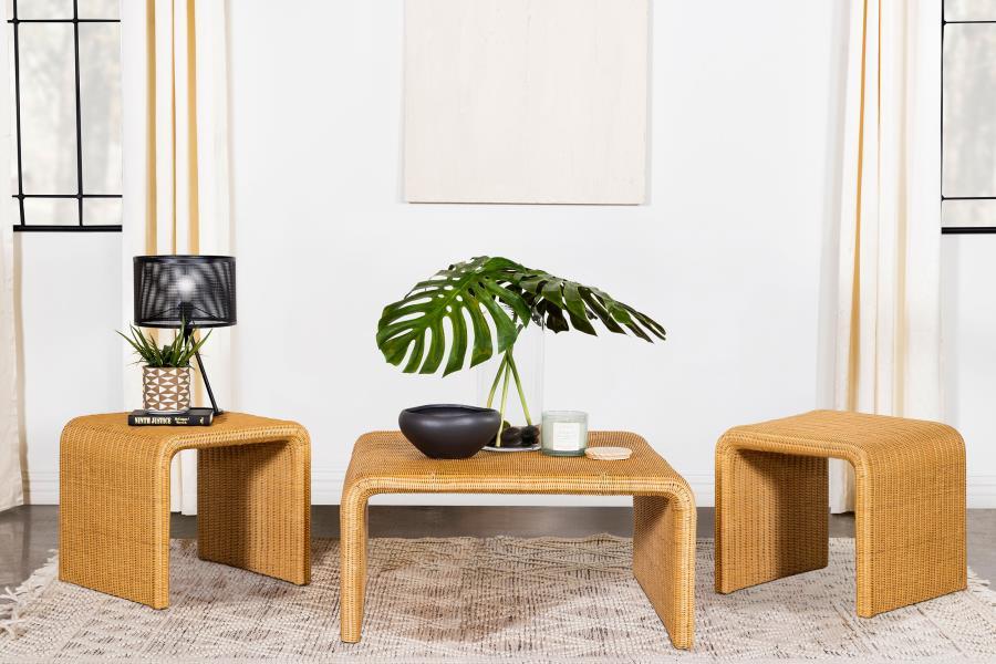 Cahya - Rattan Coffee And End Table Set Coaster Fine Furniture