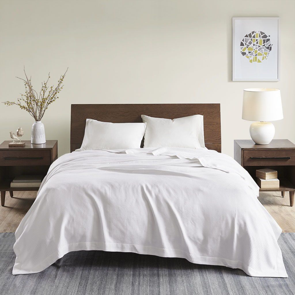 Full Egyptian Blanket - White Madison Park