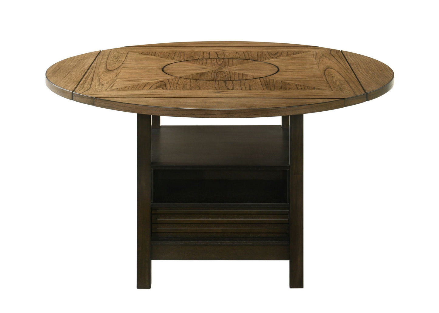 Oakly - Counter Height Table - Charcoal / Light Brown Crown Mark