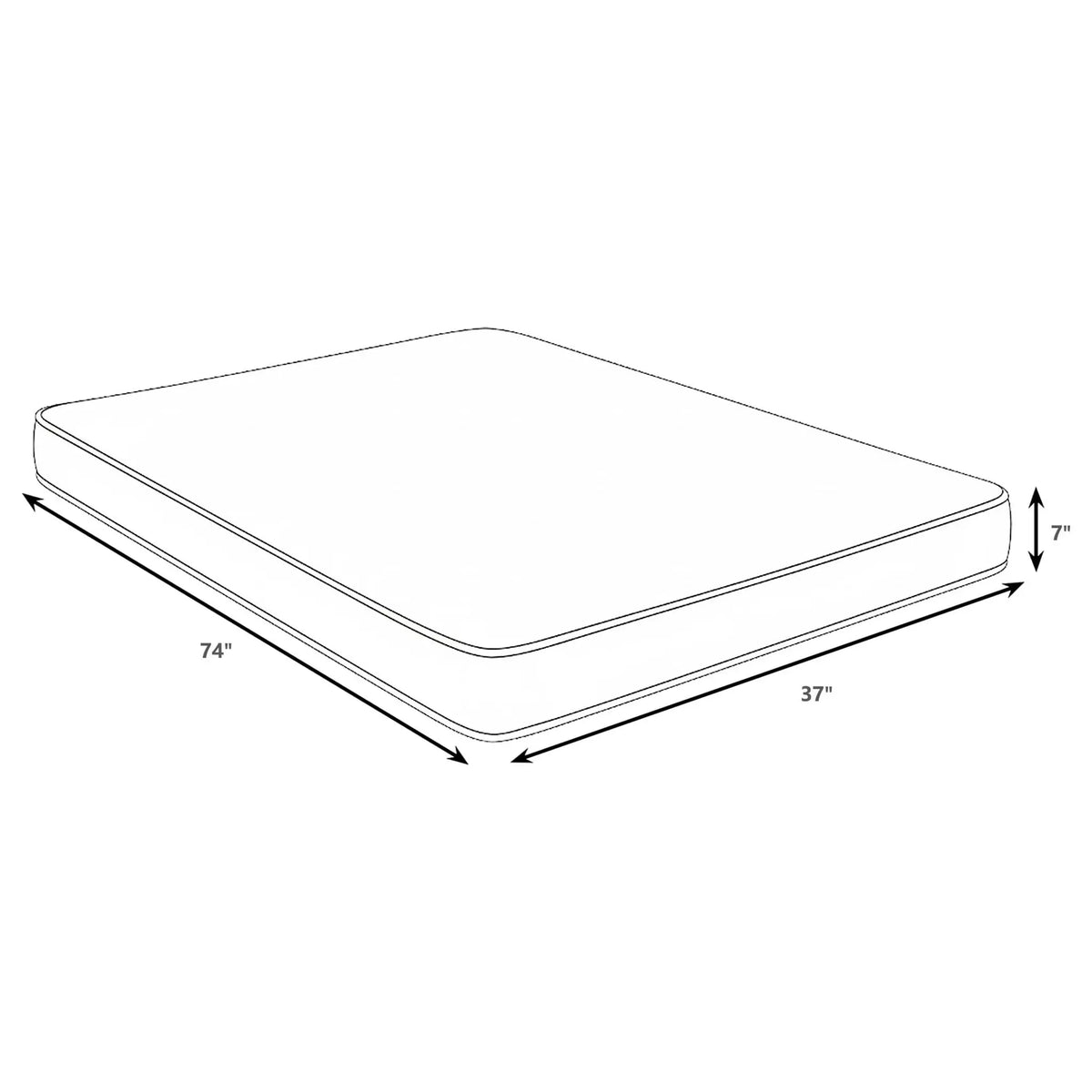 Cienaga - Twin Mattress With Firm Support - White Furniture Max