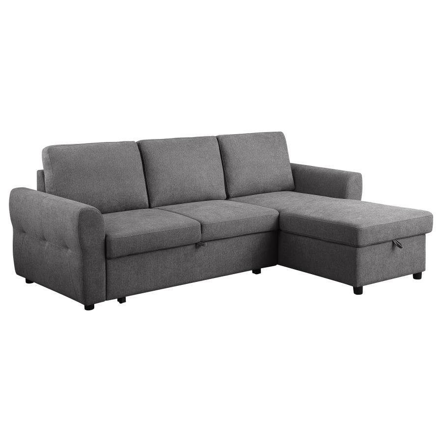 Samantha - Upholstered Storage Sleeper Sectional Sofa Coaster Fine Furniture