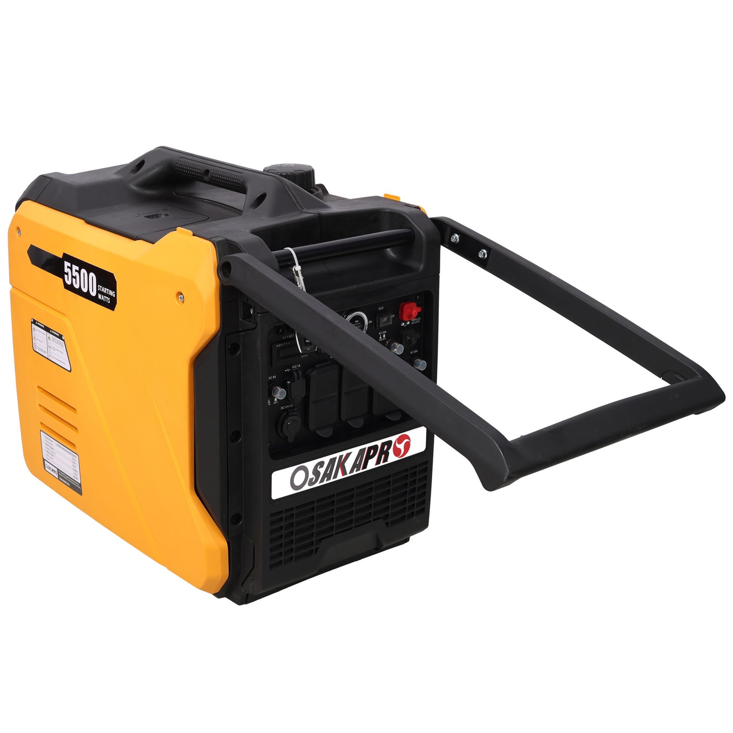 Super Quiet Inverter Generator 5.5Kw Portable Electric & Remote Start Aluminum, 224Cc 4 Stroke Daily Nest