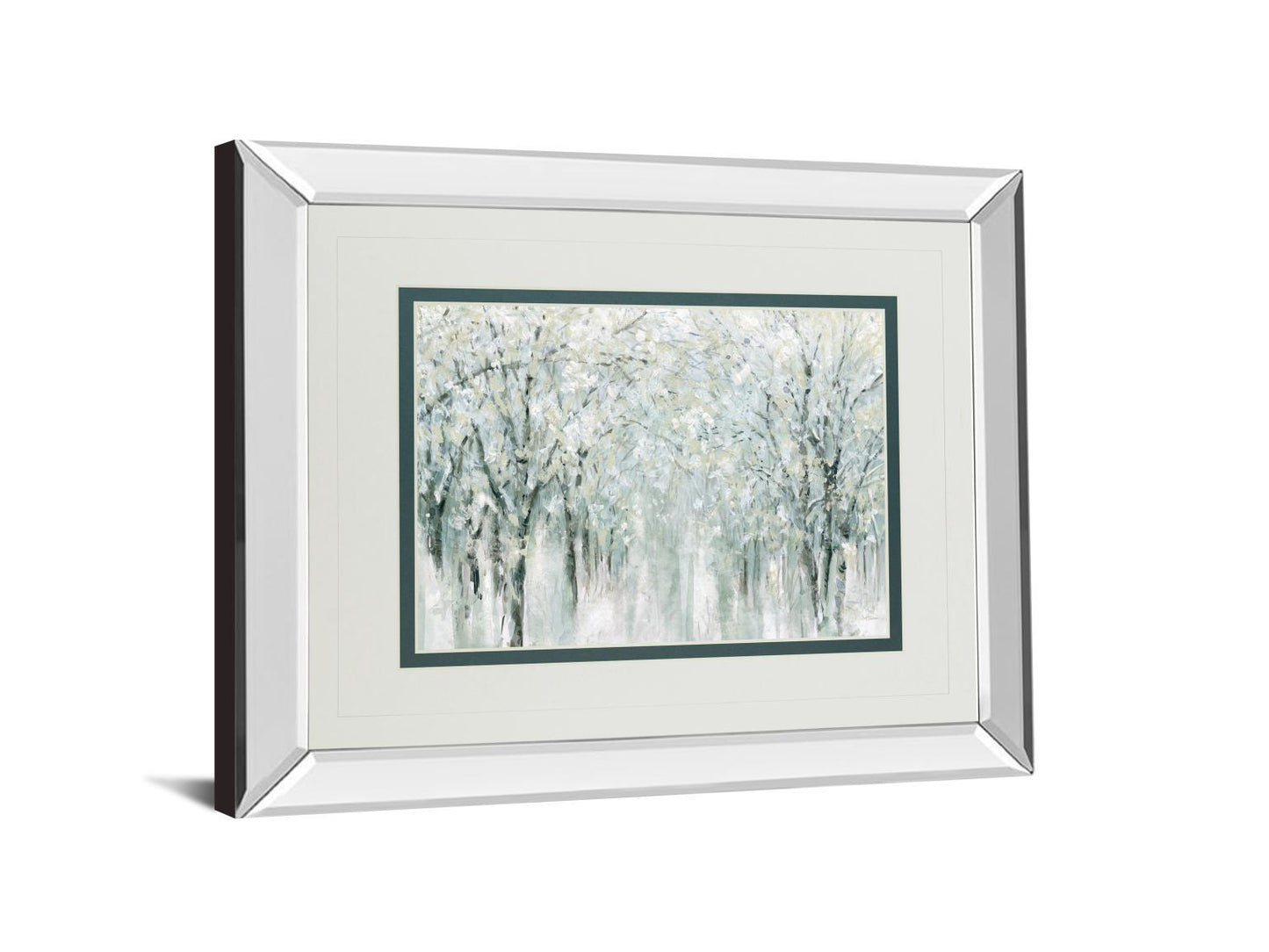 Winter Mist By Carol Robinson - Mirror Framed Print Wall Art - White Classy Living