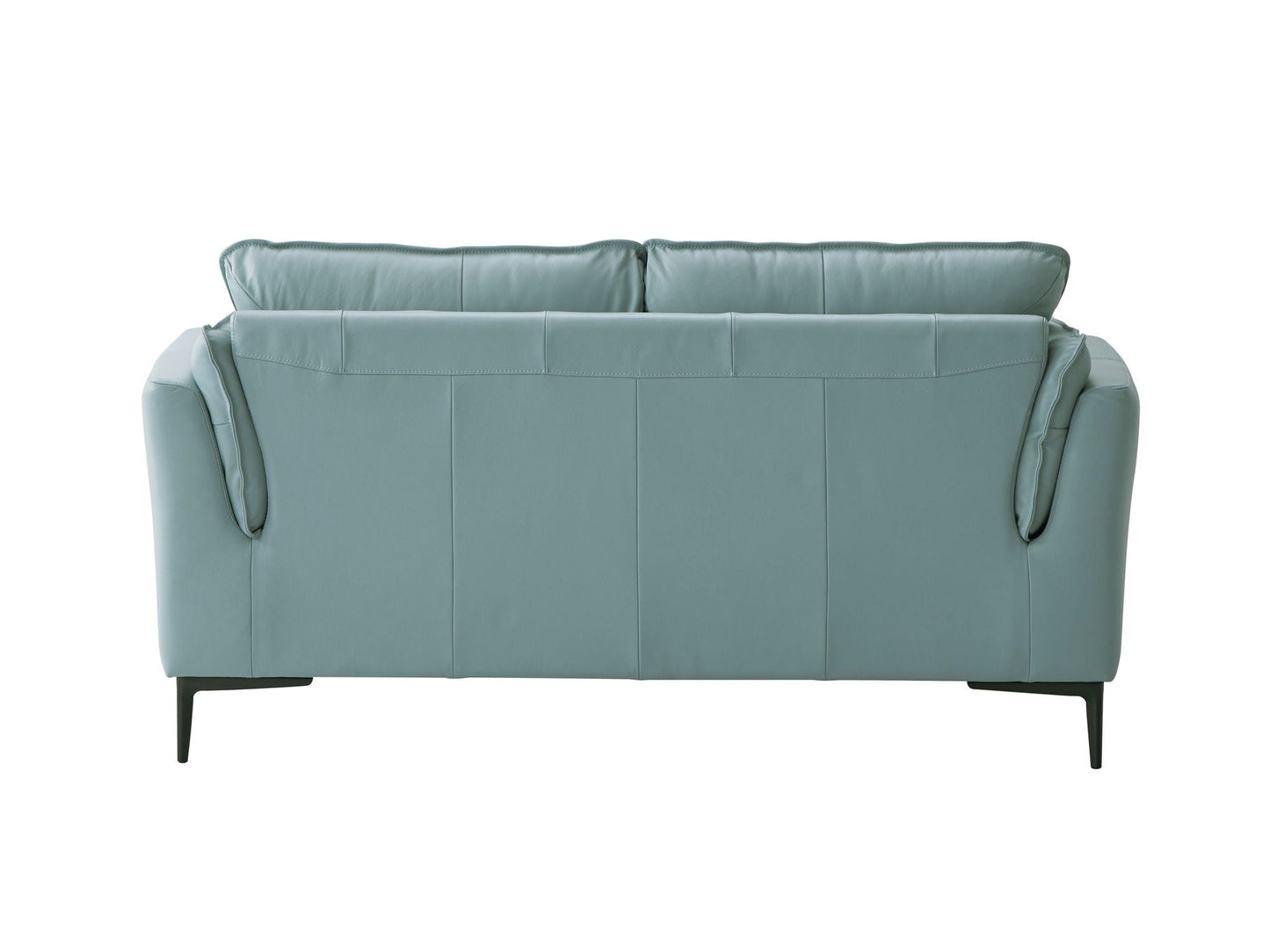 Mesut - Top Grain Leather Loveseat - Sage Green Acme
