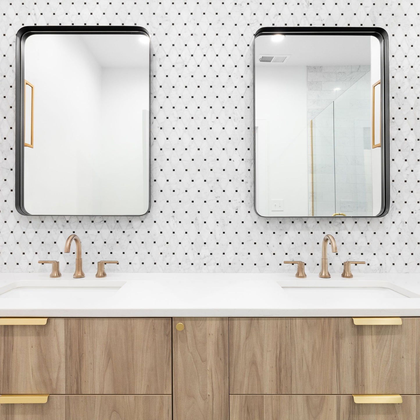 Wall Mirror Rectangular Mirror Metal Framed Mirror Vanity Mirror Dressing Mirror, For Bathroom, Living Room, Bedroom Daily Nest