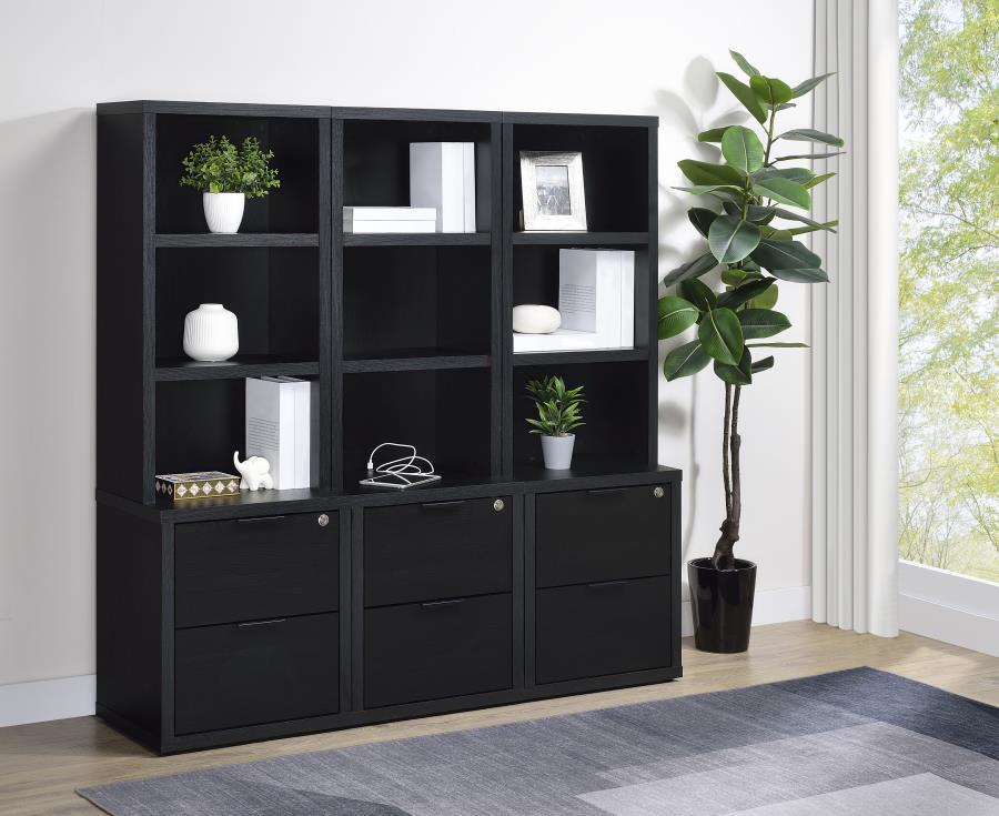 Westpark - 3 Piece Wall Unit Bookcase Set With USB Coaster Fine Furniture