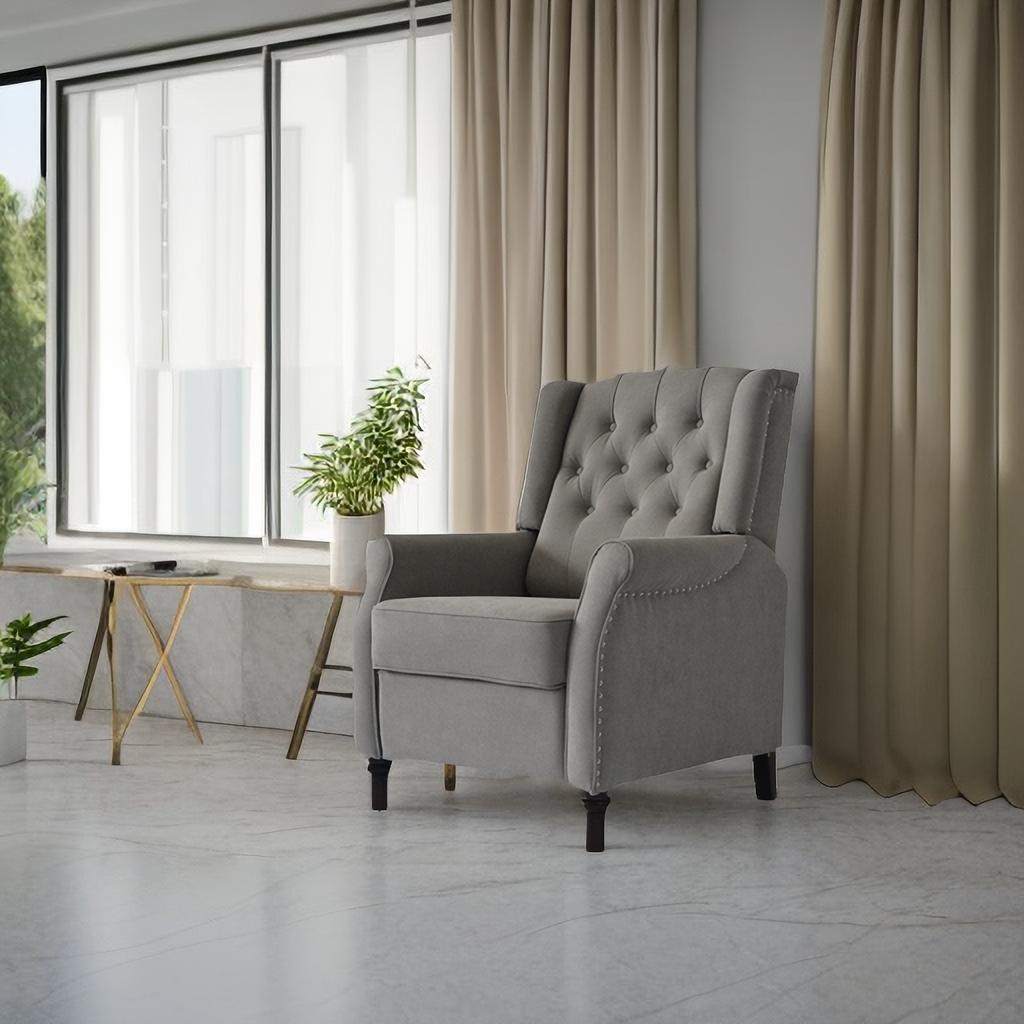 Brand New Recliner Sofa Cozy Soft Living Room Sofa Chair - Light Gray Home Essentials