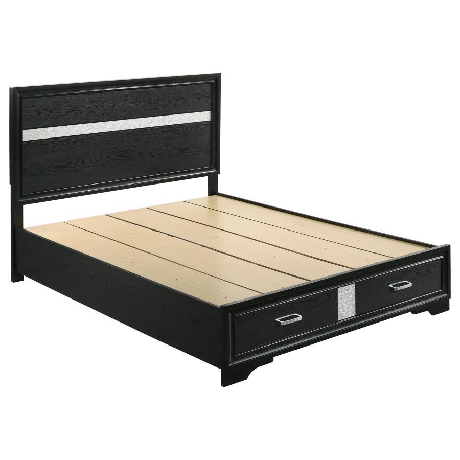Miranda - Storage Wood Panel Bed CoasterEveryday