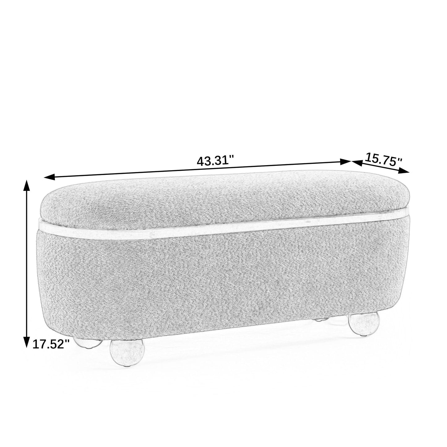 Modern Ottoman Bench Upholstered Seating With Storage Home Essentials