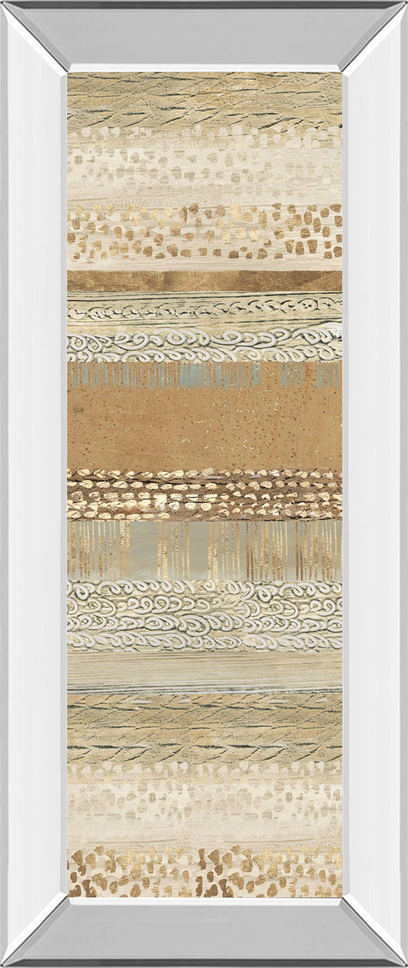Placidity I By Tom Reeves - Mirrored Frame Wall Art - Light Brown - Snoozhouse