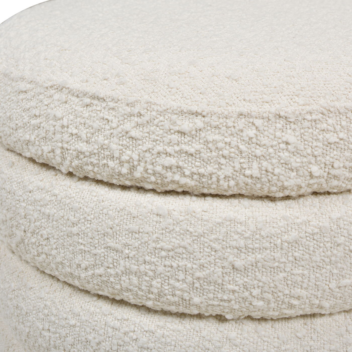 Fuji - Oversized Round Storage Ottoman Jennifer Taylor Home