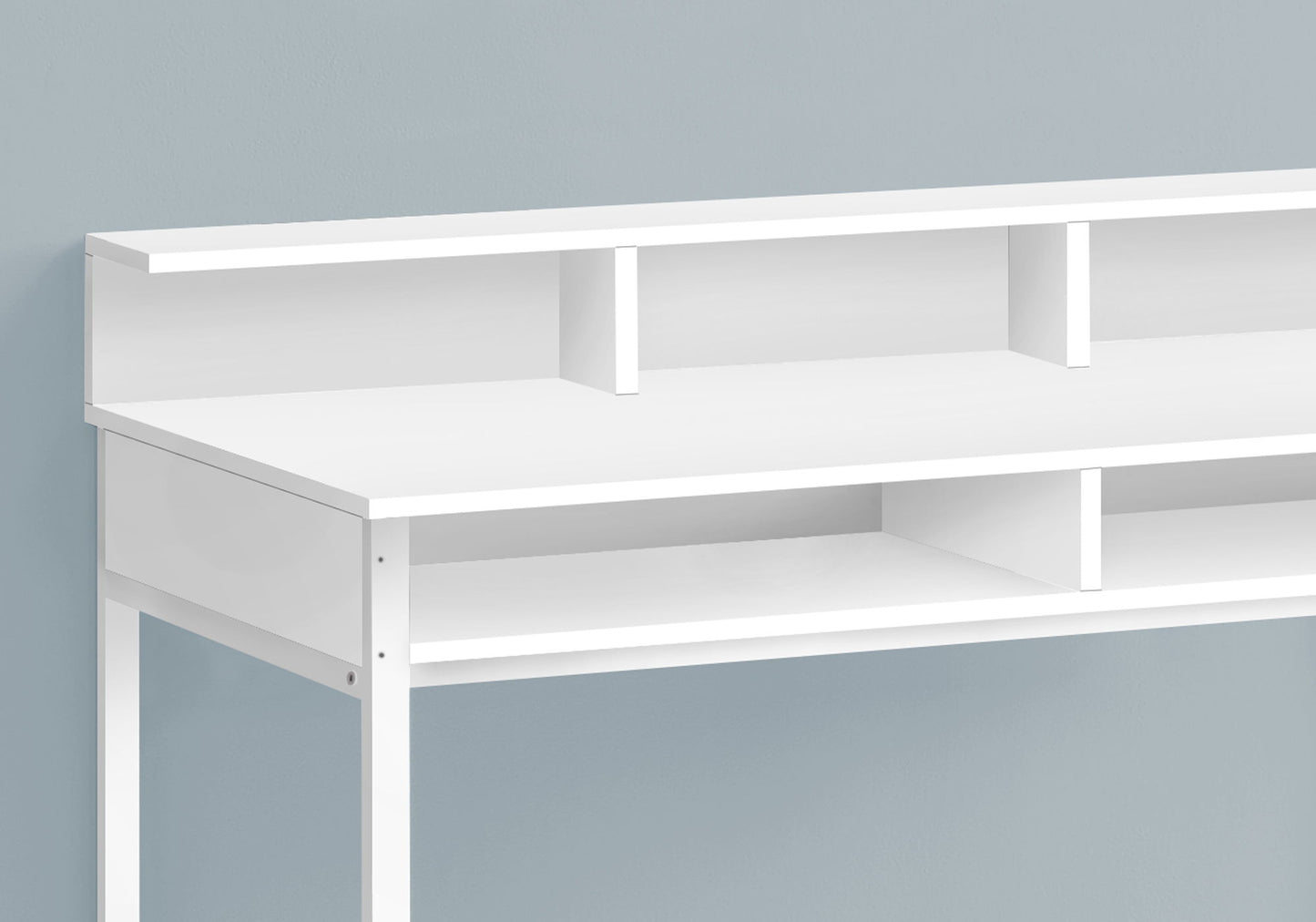 Computer Desk For Home Office, Standing, Storage Shelves, Laptop, Contemporary & Modern 8th Street