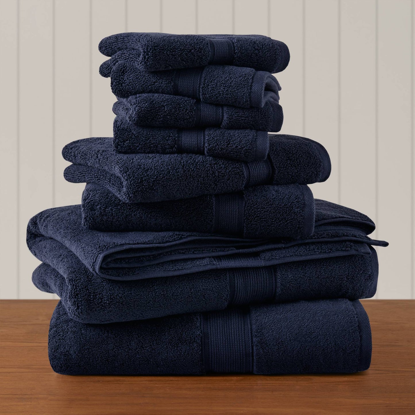 800GSM Ultra-Soft Absorbent Towel Set - Dark Navy Madison Park Signature