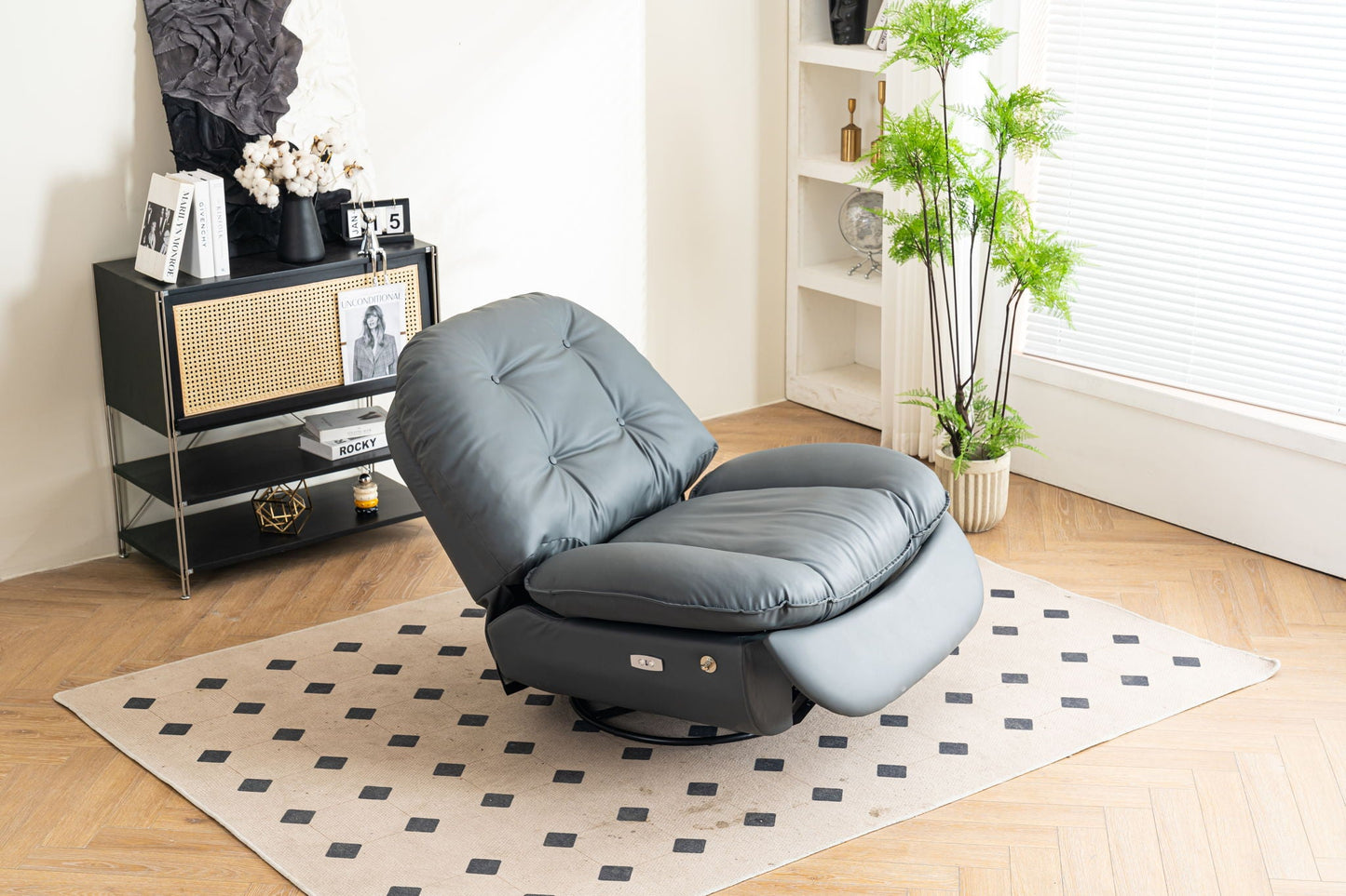 Power Recliner Swivel Glider USB Charger With Bluetooth Music Player, Sleep, Working, Game And Leisure Home Essentials