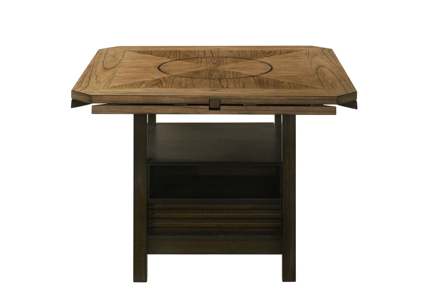 Oakly - Counter Height Table - Charcoal / Light Brown Crown Mark