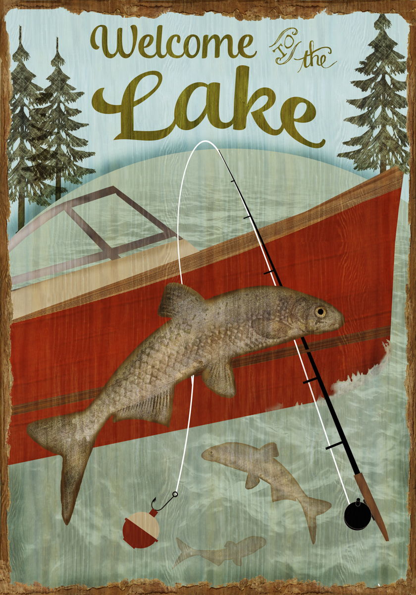 Welcome To The Lake By Beth Albert - Red Classy Living