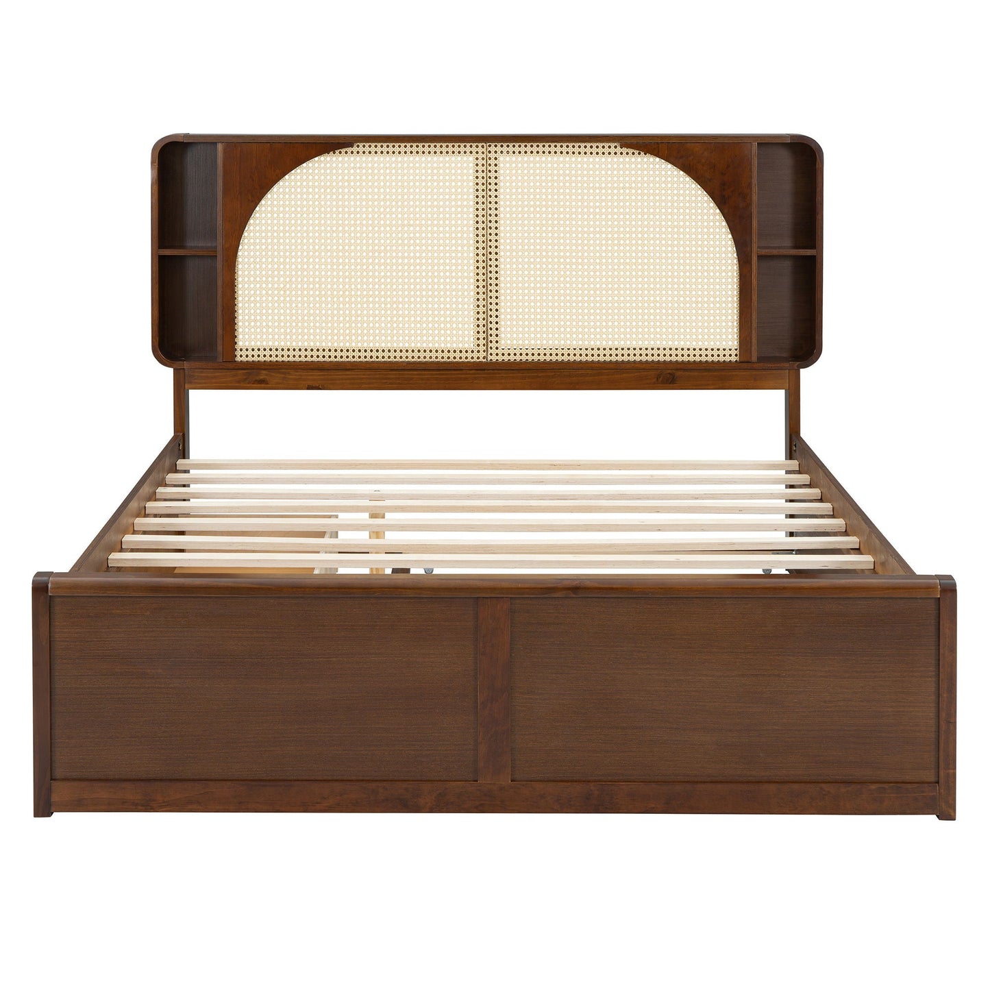 Headboard Bed With 2 Drawers And Trundle Timeless Haven