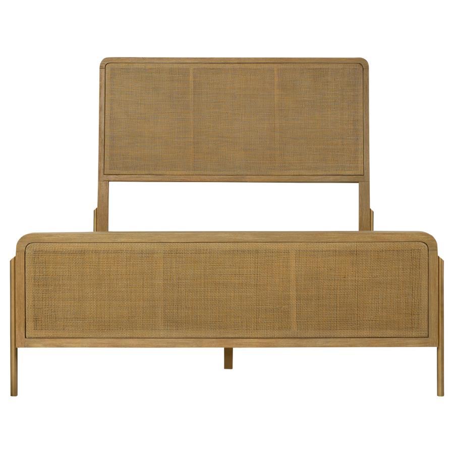 Arini - Rattan Panel Bed CoasterElevations