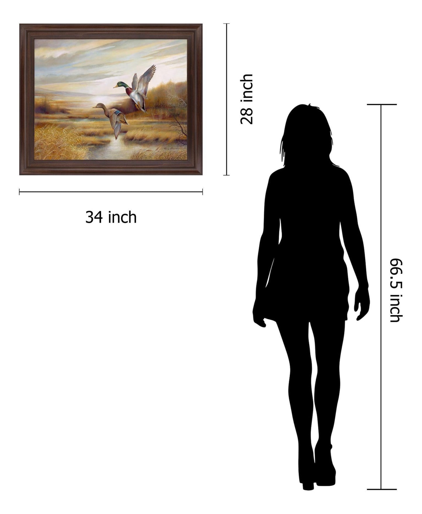 Autumn Marsh Duo - 28" x 34" Framed Wall Art Classy Art