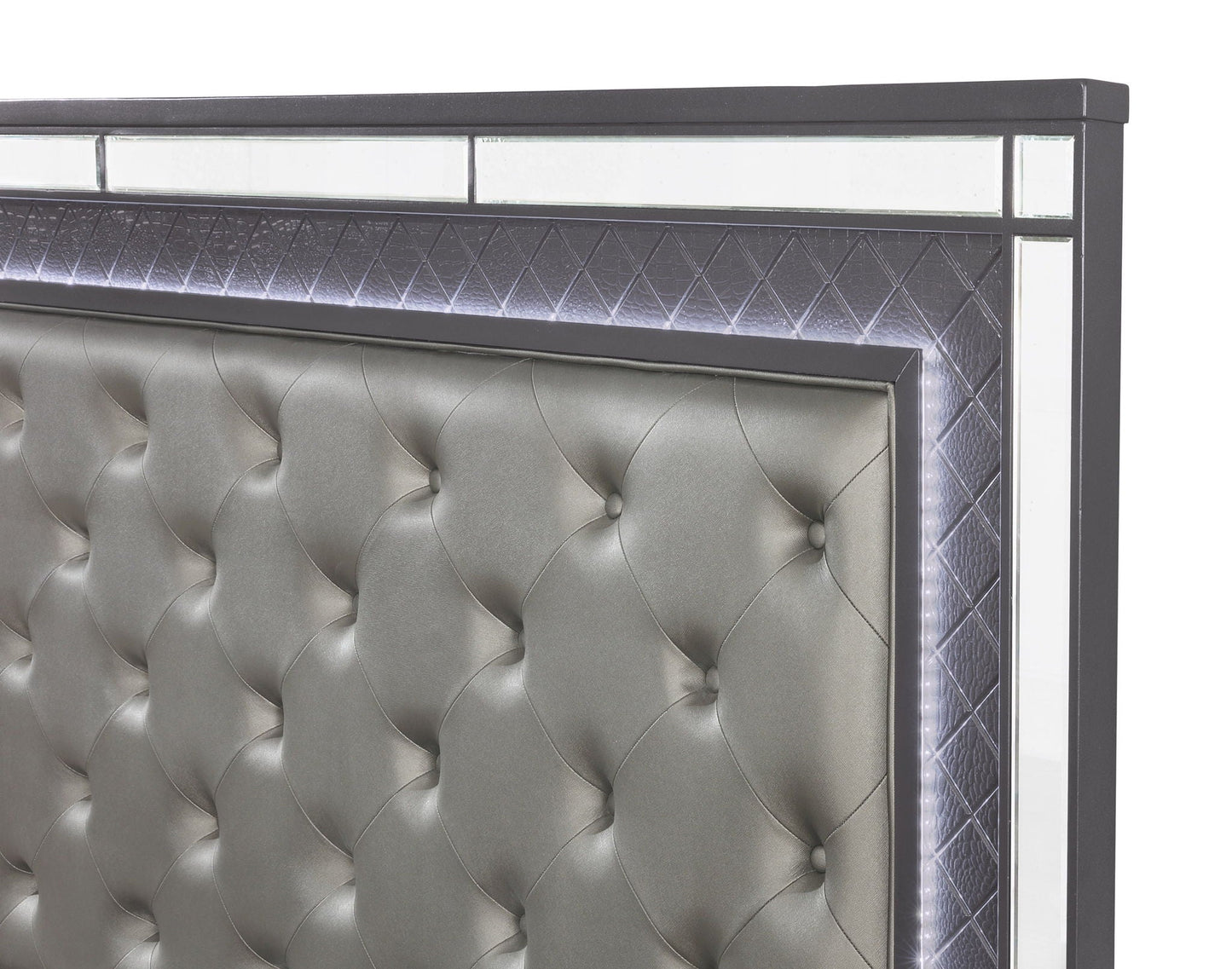 Refino - Bedroom Set - Gunmetal Crown Mark