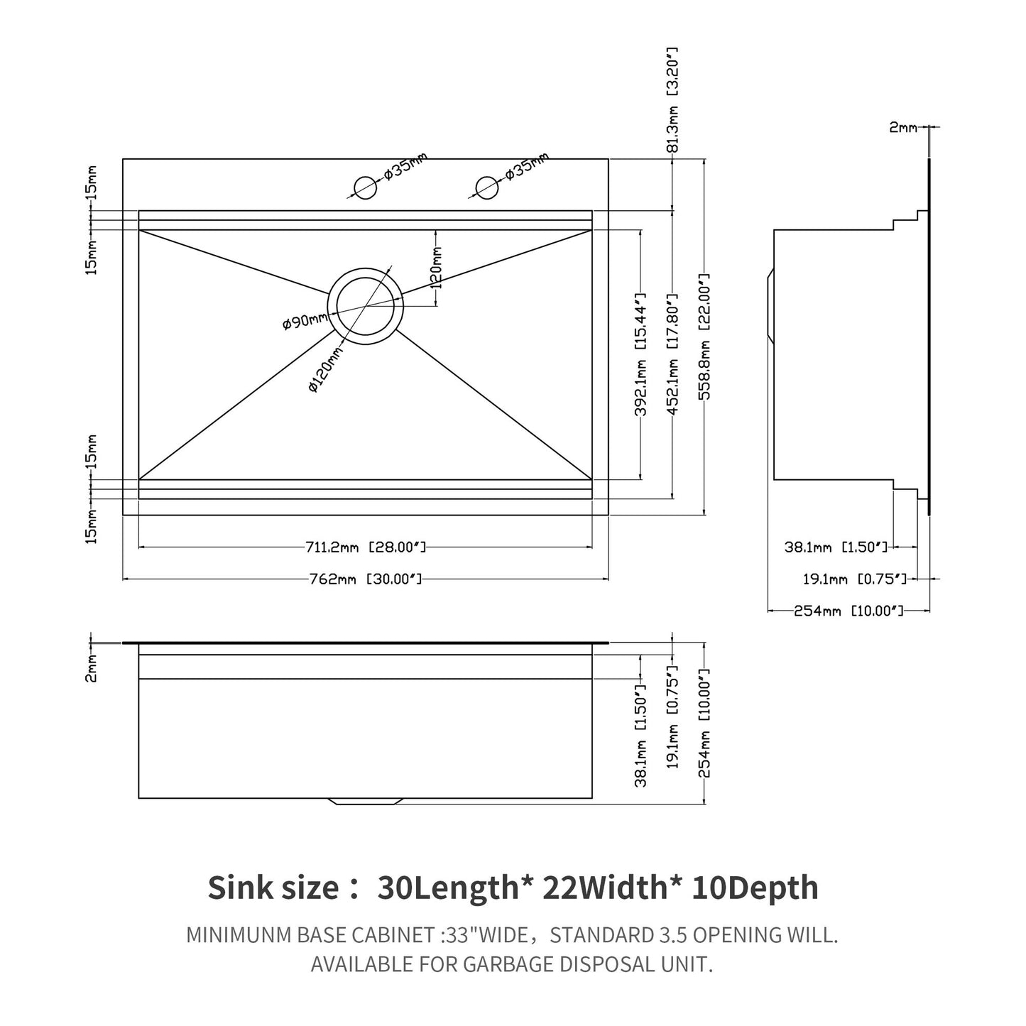 Drop In Kitchen Sink Stainless Steel 16 Gauge Daily Nest