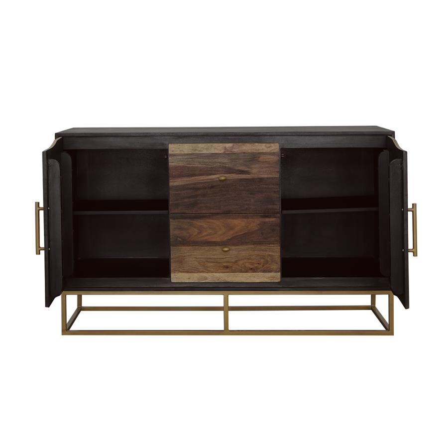 Zara - 2-Door Wood Accent Storage Cabinet CoasterElevations