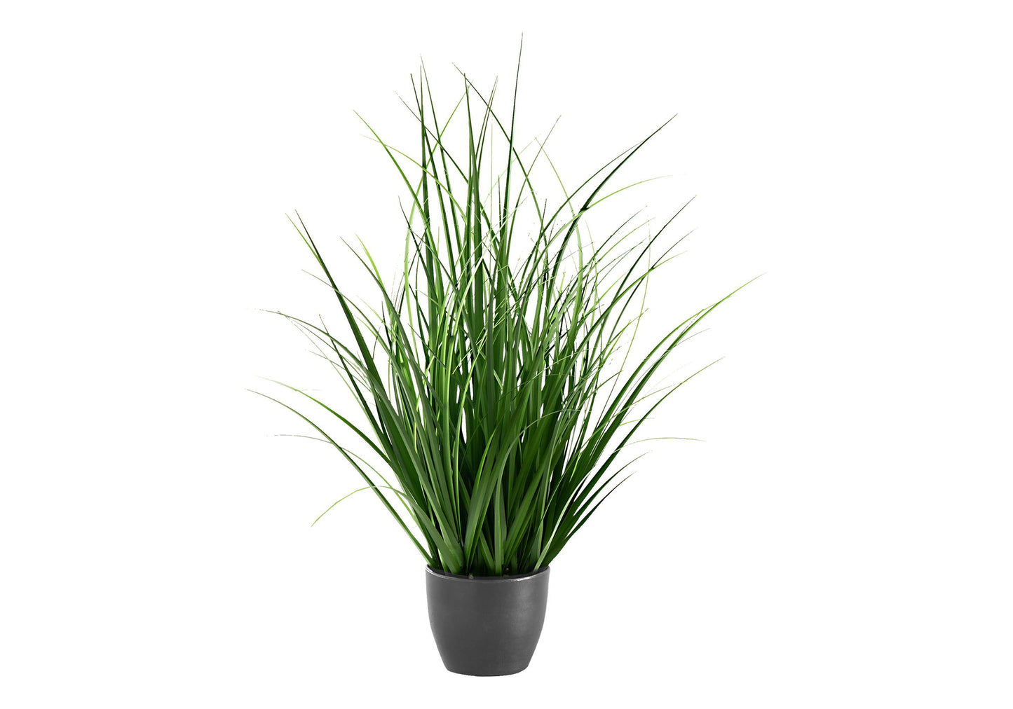 23" Tall, Artificial Plant, Grass, Indoor, Faux, Fake, Table, Greenery, Potted, Real Touch, Decorative - Green / Black 8th Street