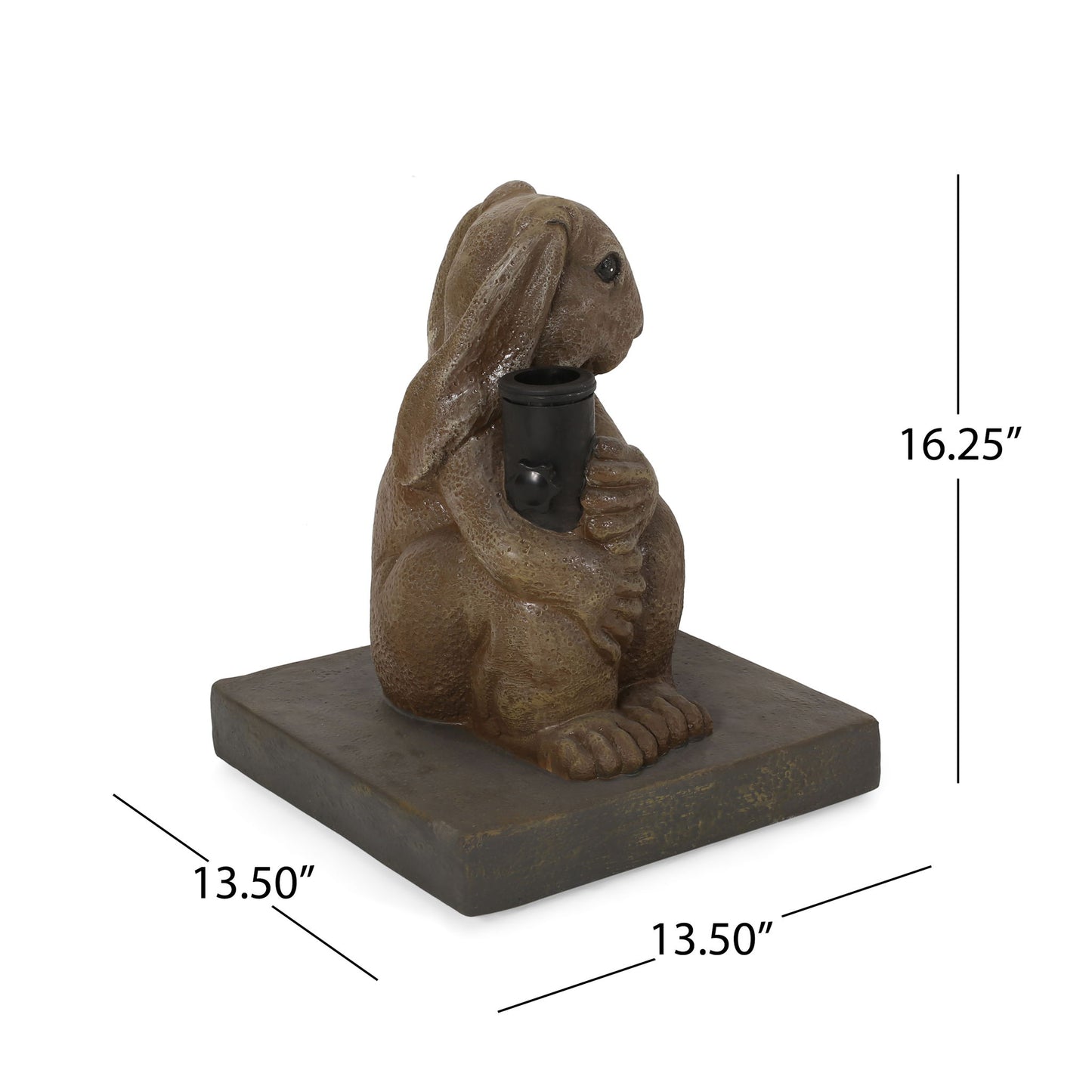 Hand Crafted Rabbit Umbrella Base With Playful Design - Light Brown Noble House