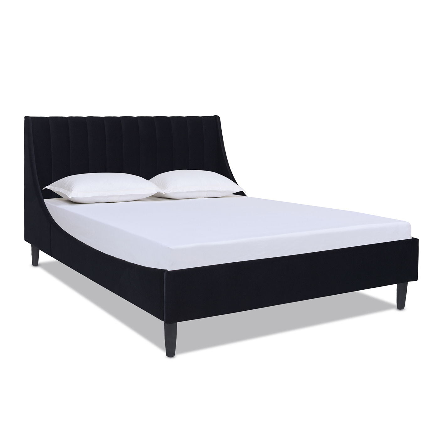 Aspen - Vertical Tufted Modern Headboard Platform Bed Set Jennifer Taylor Home
