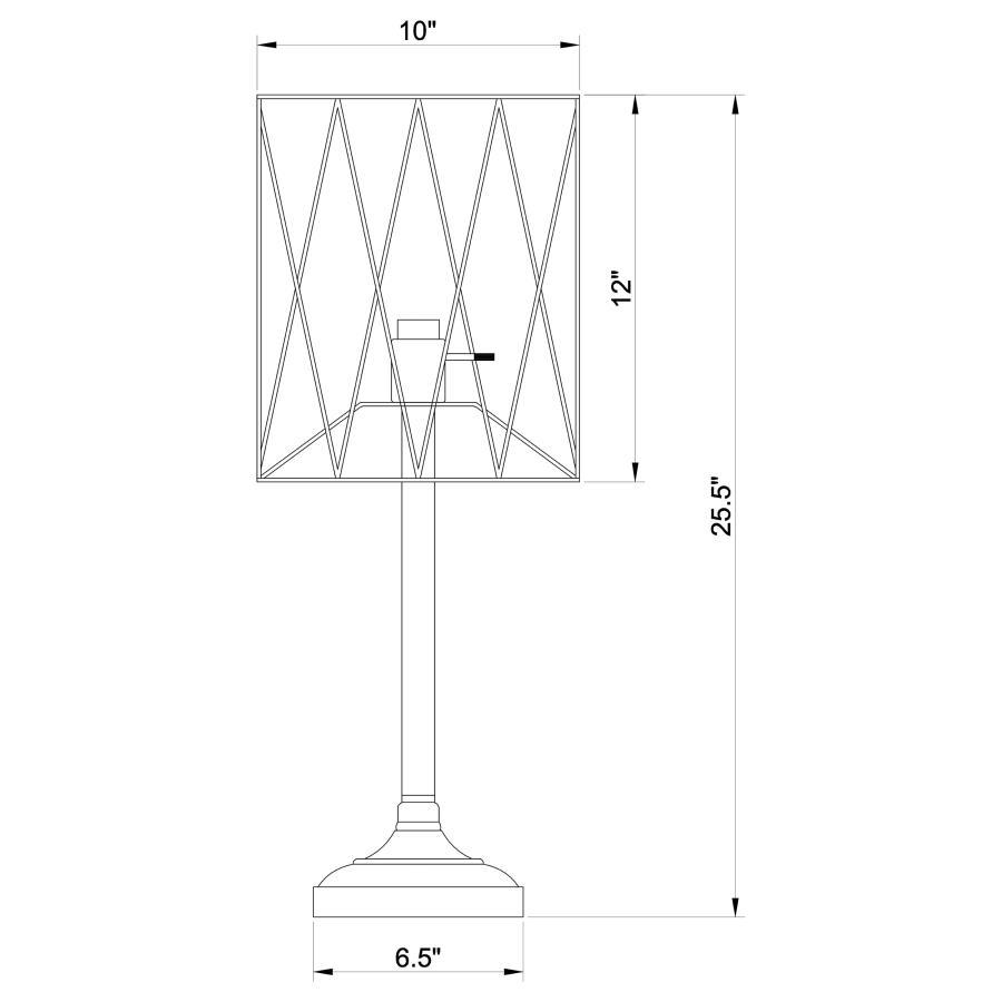 Mayfield - Open Frame Torch Table Lamp - Black CoasterEveryday