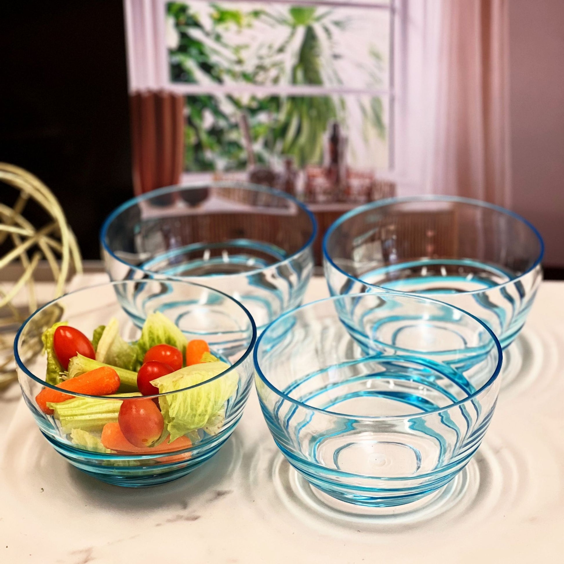 Swirl Acrylic Serving Bowls, Unbreakable Daily Nest