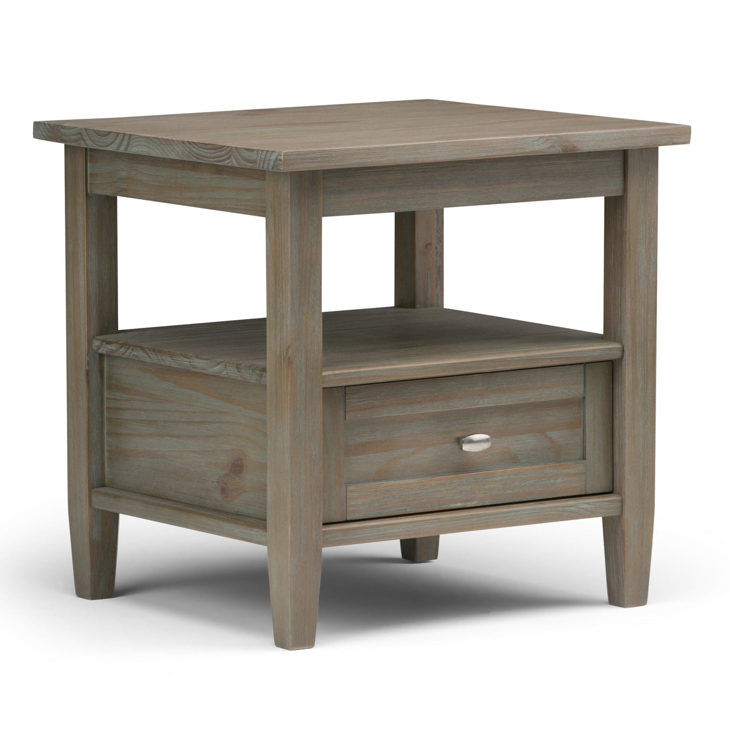 Warm Shaker - End Table - Distressed Gray Simpli-Home