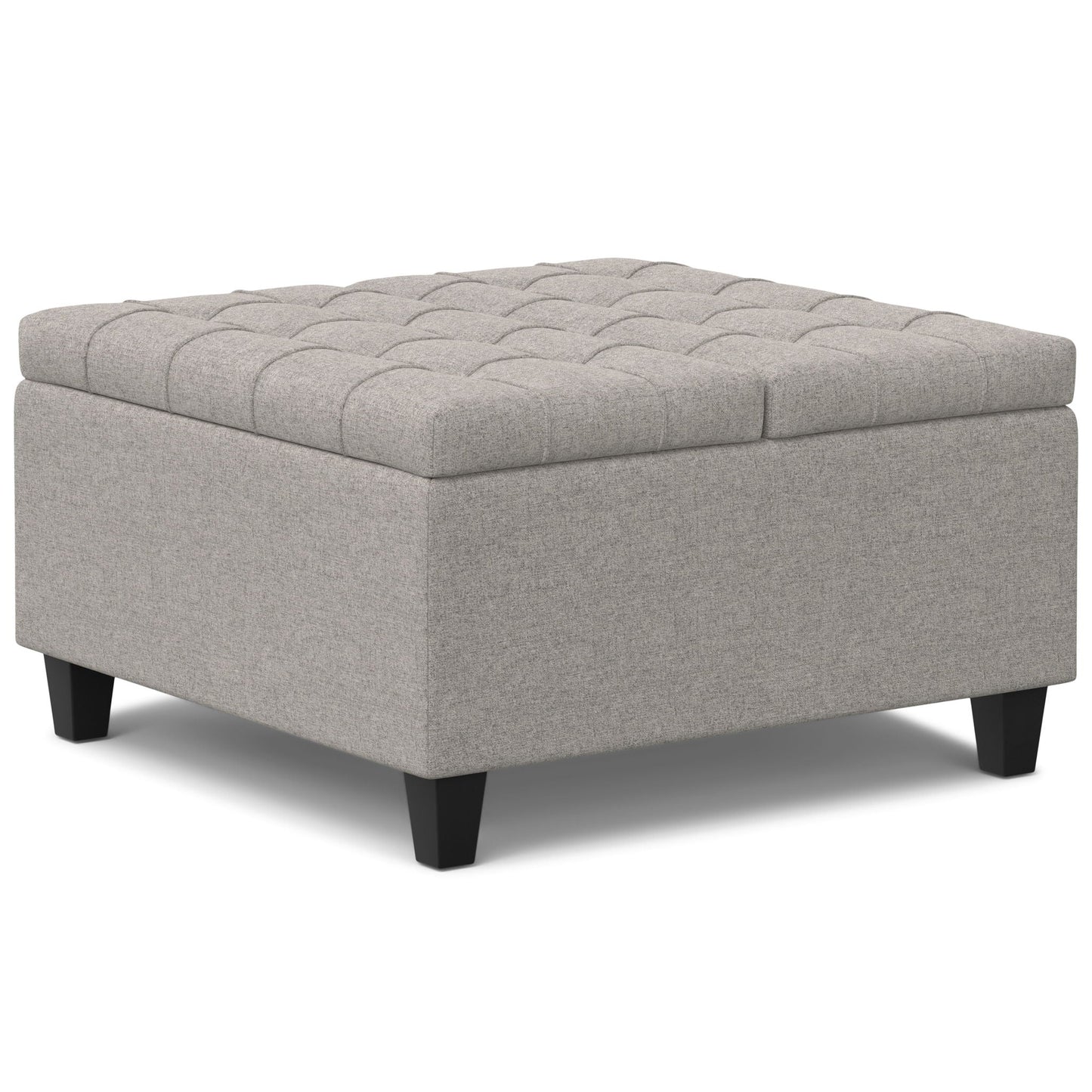 Harrison - Upholstered Coffee Table Storage Ottoman Simpli-Home