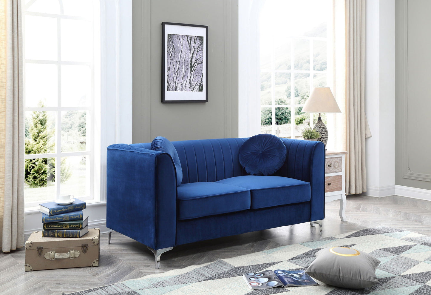 Delray - Micro Suede Loveseat Glory Furniture