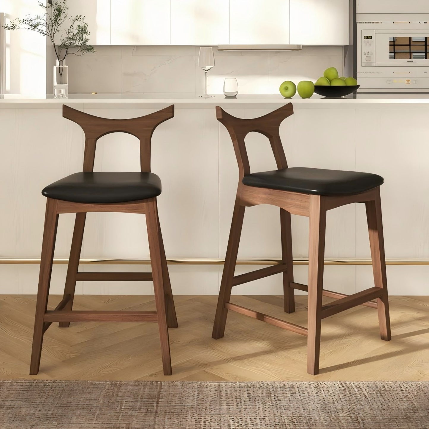 Hester - Upholstered, Square Bar Chair (Set of 2) Ashcroft Furniture