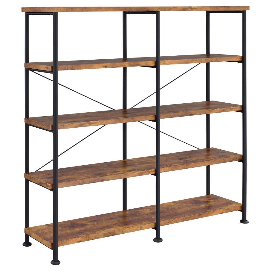 Analiese - 4-Shelf Double Bookshelf CoasterEveryday