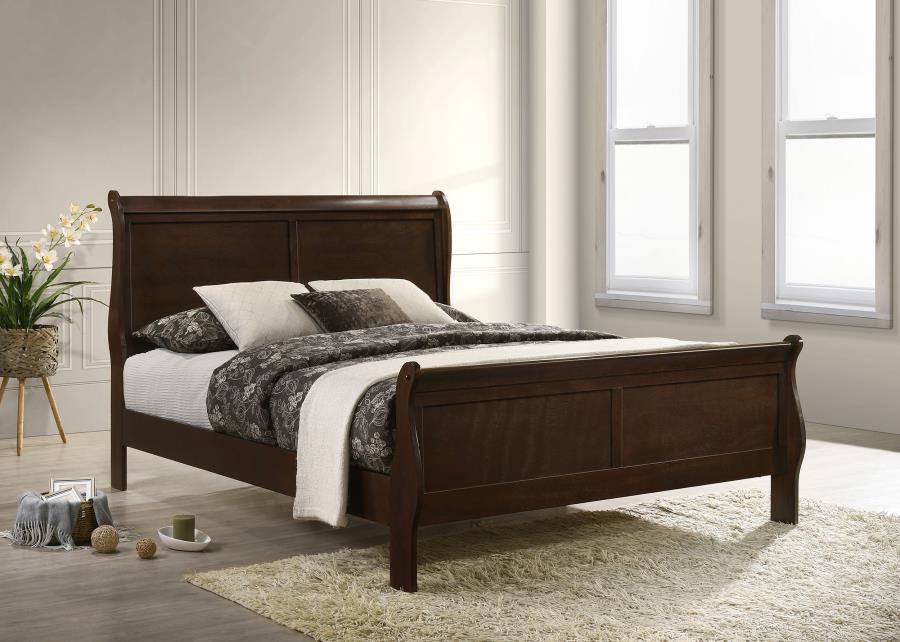 Louis Philippe - Panel Sleigh Bed CoasterEveryday