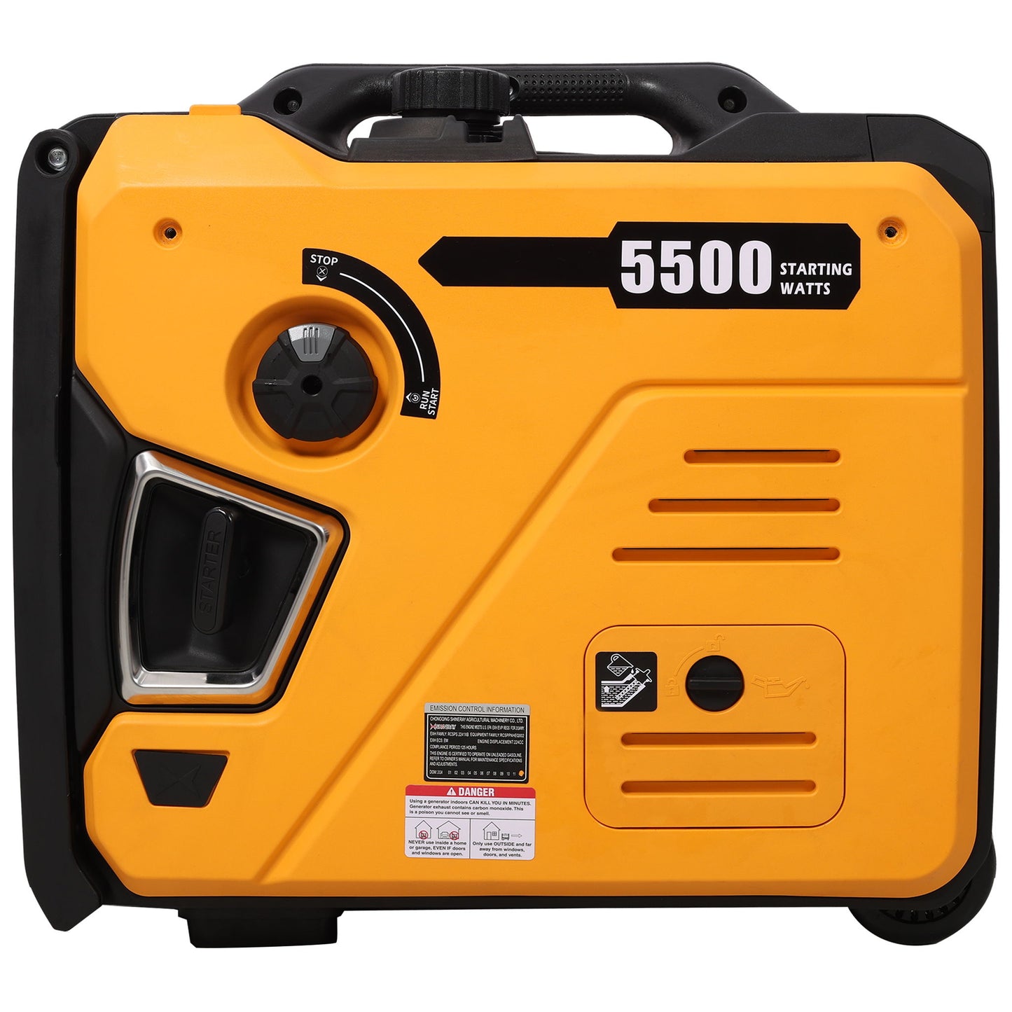 Super Quiet Inverter Generator 5.5Kw Portable Electric & Remote Start Aluminum, 224Cc 4 Stroke Daily Nest