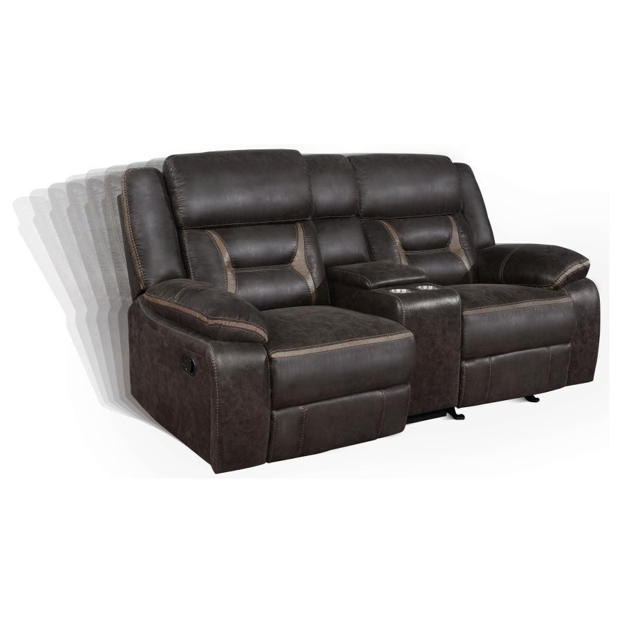 Greer - Upholstered Motion Reclining Loveseat CoasterEveryday
