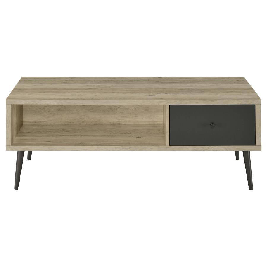 Welsh - 1-Drawer Engineered Wood Coffee Table Antique Pine - Distressed Pine Coaster Fine Furniture
