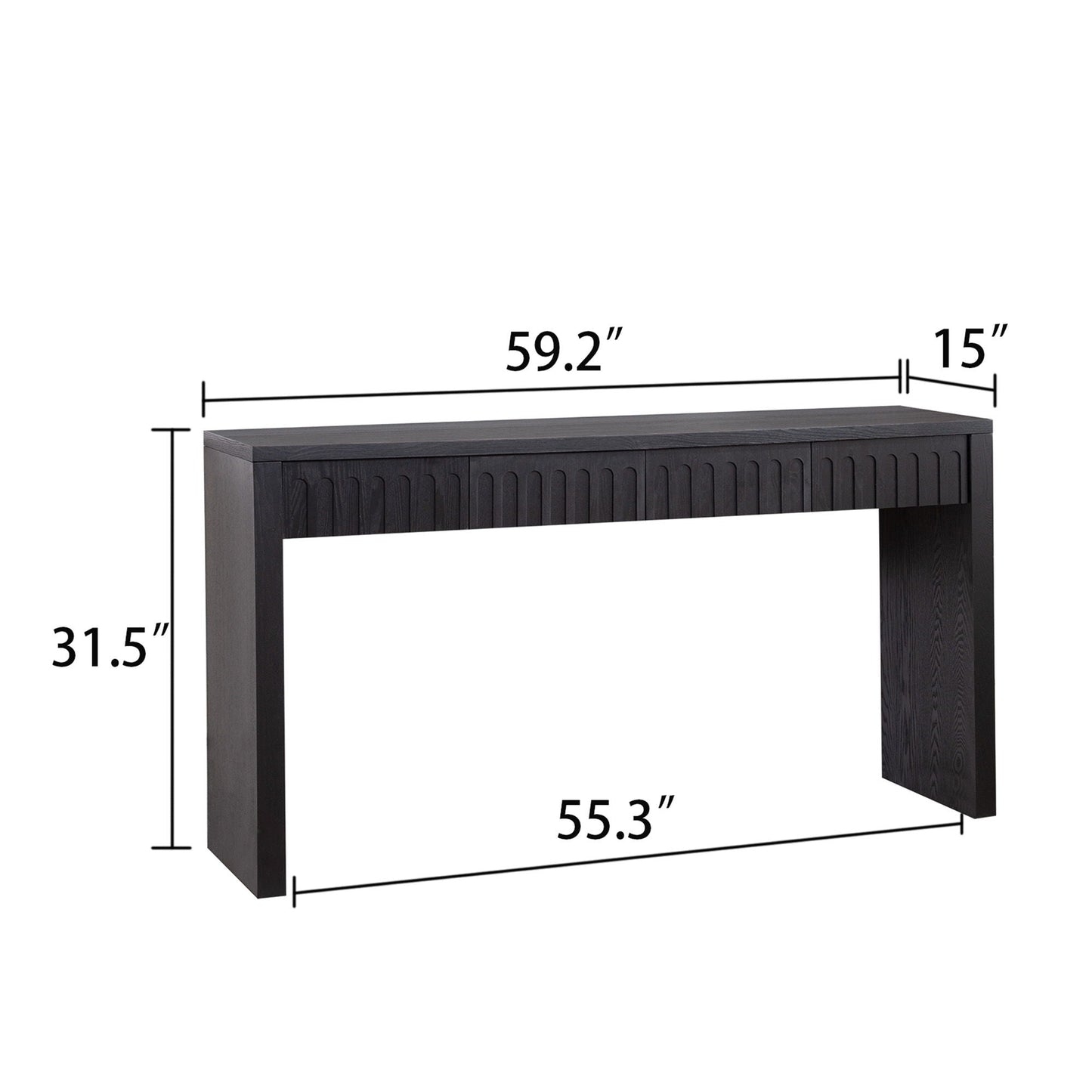 Modern Console Table With 4 Drawers, Entryway Table Home Essentials