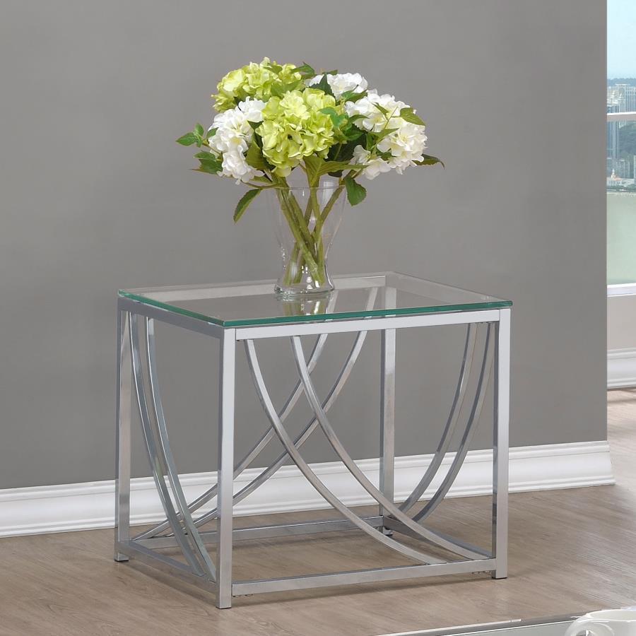 Lille - Glass Top Entryway Sofa Console Table Accents CoasterEssence