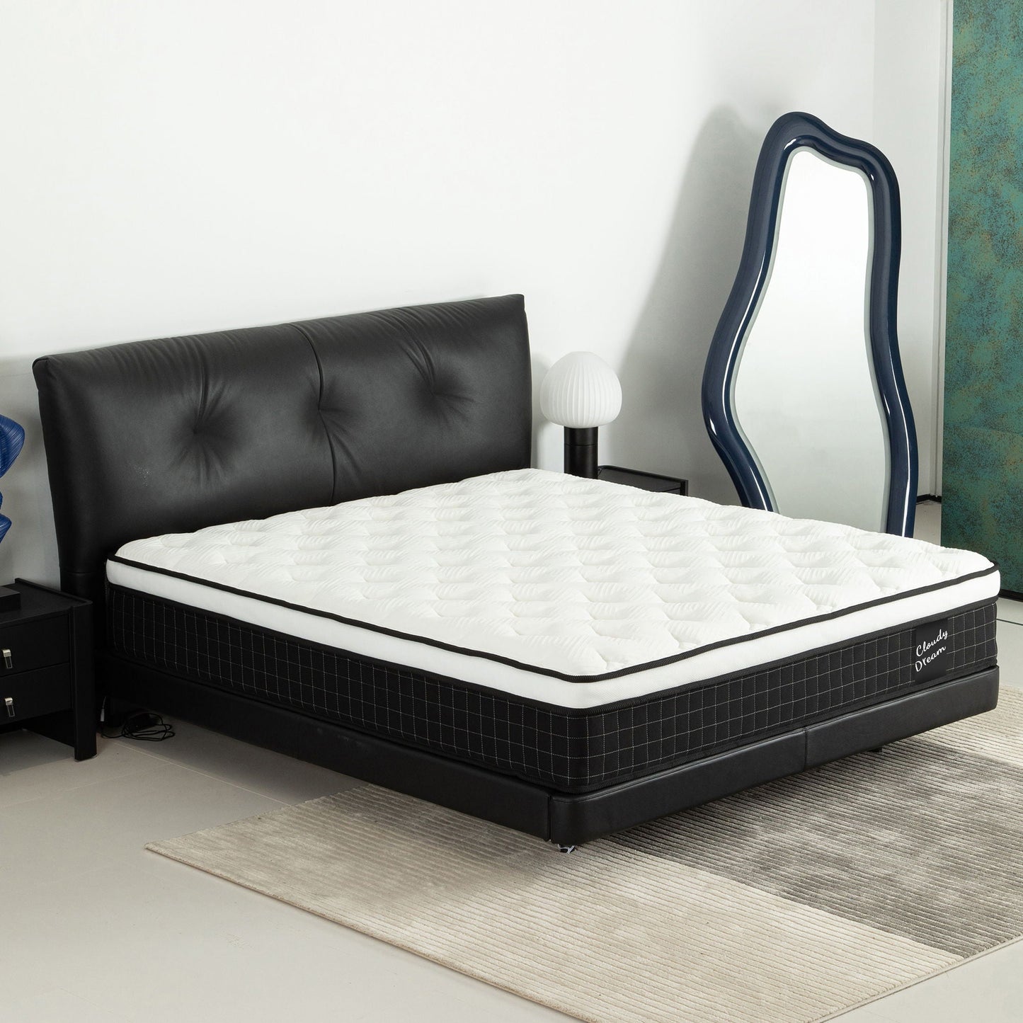 12" Hybrid Mattress With Individual Pocket Spring, Comortable Memory Foam Home Essentials