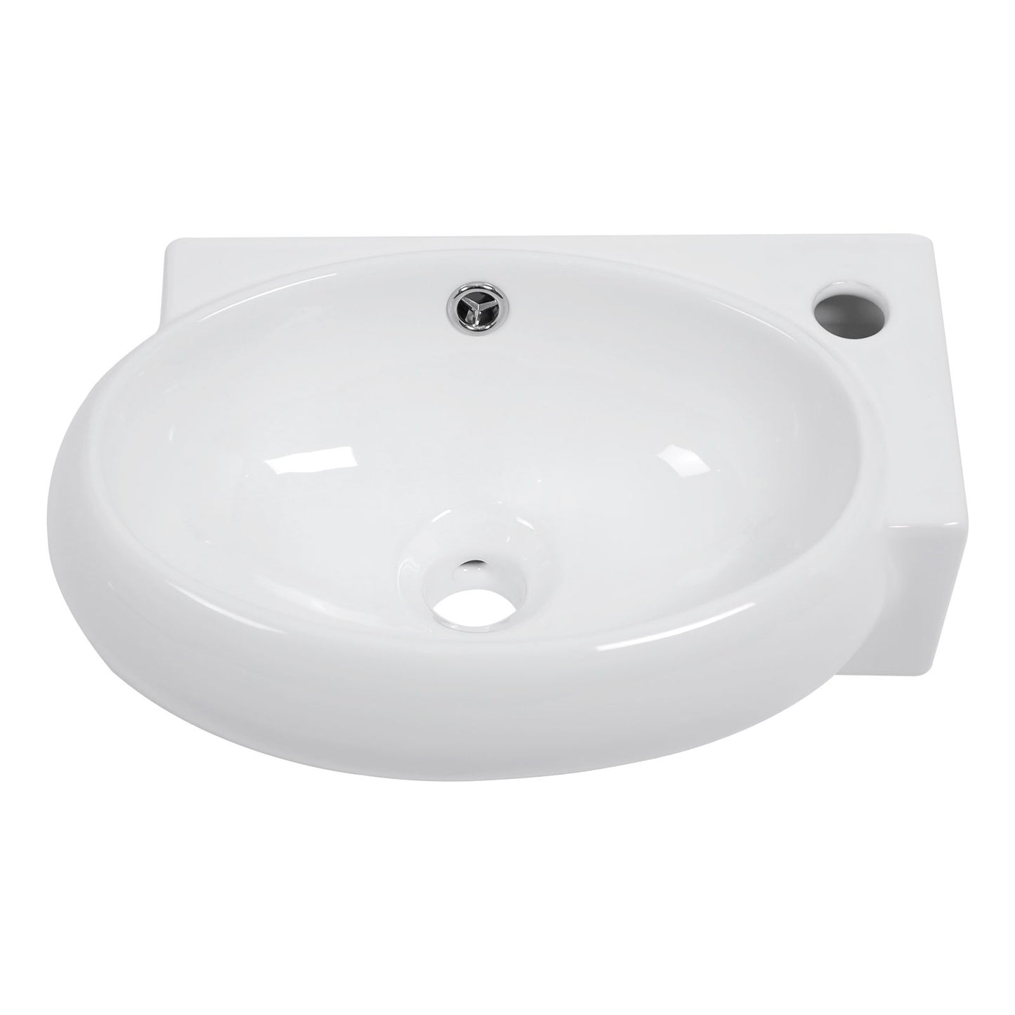Modern Aesthetic Rectangle Wall Mount Bathroom Sink With Single Faucet Hole Daily Nest
